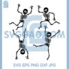 Dancing Skeletons Svg, Skeleton Funny Dance Svg, Skeleton Svg