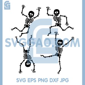 Dancing Skeletons Svg, Skeleton Funny Dance Svg, Skeleton Svg