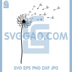 Dandelion Svg, Flower Dandelion Svg, Wind Dandelion Svg