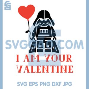 Darth Vader Star Wars I Am Your Valentine Svg, Darth Vader Heart Svg