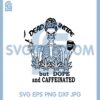 Dead Inside But Caffeinated Cannabis Svg, Skeleton Girl Cannabis Svg