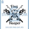 Fish Reaper Skull SVG, Skeleton Rod Car Boat Truck Window Viny SVG 1 Fish Reaper Skull SVG, Skeleton Rod Car Boat Truck Window Viny SVG