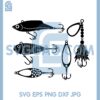 Fishing Hook Svg, Fishing Baits Lures Monogram Svg 2 Fishing Hook Svg, Fishing Baits Lures Monogram Svg