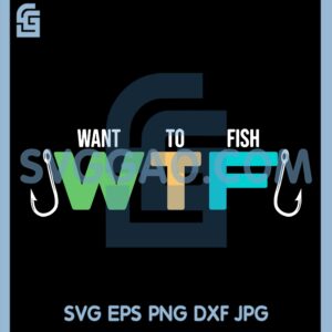 Fishing Rod And Fishing Lettering Lined Down Svg, Fishing svg, Fish Svg
