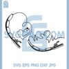 Fishing Rod Heart Svg, Fishing Line Svg, Fishing Shirt Heart Love Svg