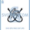 Fishing Svg, Fish Svg, Fish Hook Design Cut File Svg