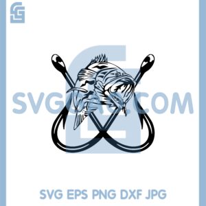Fishing Svg, Fish Svg, Fish Hook Design Cut File Svg
