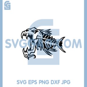 Fishing SVG, Fishing Angry Fish Bones Skull SVG, Sportsman Hunting Your Choice SVG