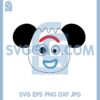 Forky Toy Story Mouse Svg, Forky Toy Story Head Svg, Mouse Forky Svg