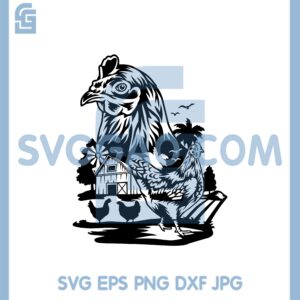 Fowl Farming Chick Poultry Henhouse Svg, Chick Henhouse Svg, Henhouse Svg