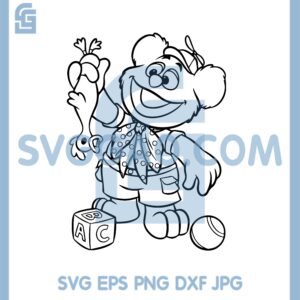 Fozzie Muppet Babies Outline Svg, Muppet Babies Bear Svg, Muppet Babies  Svg