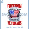 Freedom isnt free Veteran SVG, American flag wallpaper SVG
