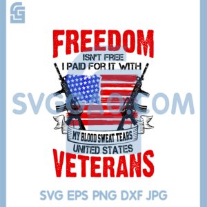 Freedom isnt free Veteran SVG, American flag wallpaper SVG