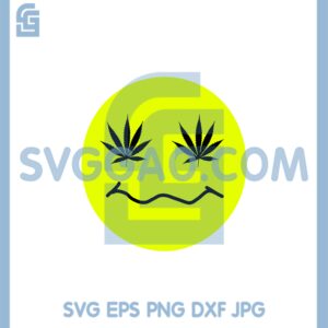 Funny Weed Emoji Sticker by October Angel SVG, Canabis SVG