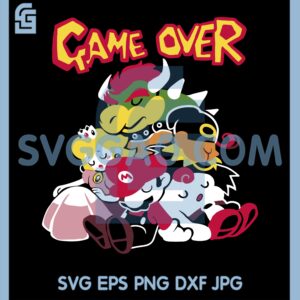 GAME OVER from The Yetee Svg, Anime Svg