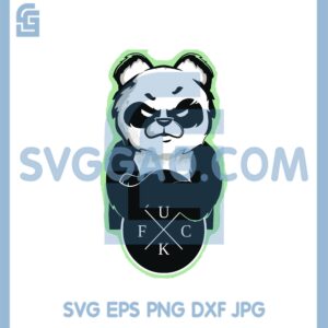Gamer Panda Fuckk Svg, Fuck Text Panda Svg, Funny Panda Svg