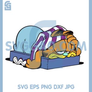 Garfield Sleep Cute Svg, Garfield SVG PNG DXF EPS Cricut Silhouette Vector Clipart