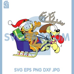 Garfield Stickers Svg, Garfield christmas Svg