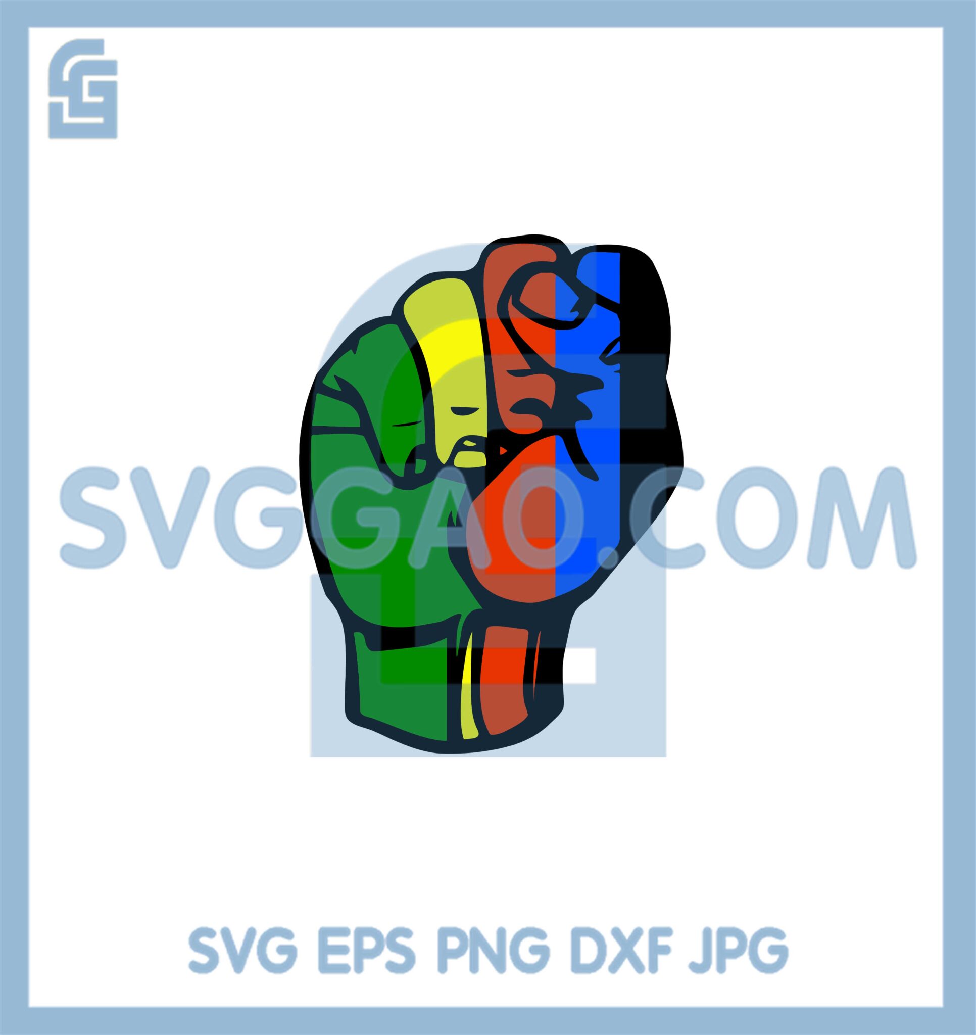 Gay Pride Raised Fist Svg, Gay Fist Hand Pride Symbol Svg