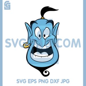Genie Face Cute Svg, Genie Svg, Fuuny Genie Svg