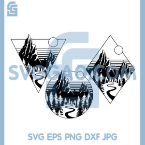 Geometric Mountain Svg, Nature Svg, Camping Svg, Adventure Svg
