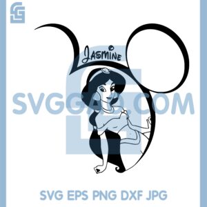 Girl Aladdin Princess Jasmine Svg, Girl Princess Clipart Svg