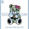 Girl Teddy US Dollar Bill Fuckk Svg, Hipster Teddy Svg, Gangster Bear Fuckk Svg