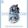 Girl Tiger Headdress SVG, Flowers SVG