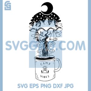 Glass Camping Svg, Hills Camping In Cups Svg, Camping Svg