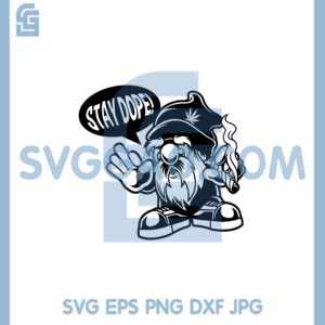 Gnome Smoking Weed SVG File, Gnome Smoking Cannabis svg
