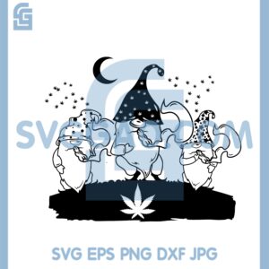 Gnome Smoking Weed Svg, Gnome Smoking Cannabis Svg, Cannabis Smoking Svg