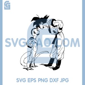 Goku Go Face To Face With Fize Svg, Black Goku Vs Fize Svg