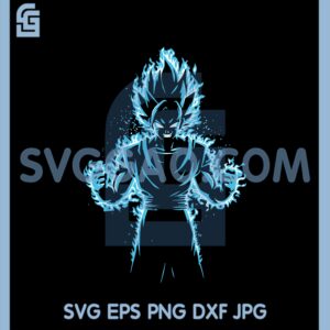 Goku Go To Power Svg, Black Goku Svg, Goku Strong Svg