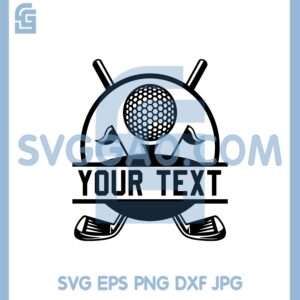 Golf Name Frame Svg, Golf Svg, Golf Ball Svg, Golf Clipart