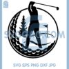 Golf Person Svg, Golfing Person Svg, Golfer Club Svg, Golf Monogram Svg