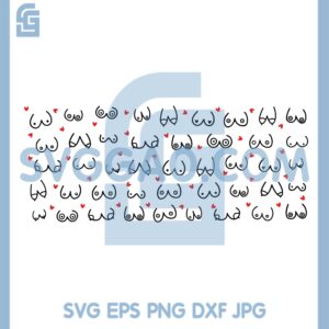Good Boobs Glass Svg, Boobs Svg, Breasts Svg