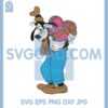 Goofy Hugs Gift Box Heart Svg, Valentines Goofy Svg, Goofy Heart Svg