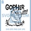Gopher Encouraging Svg, Gopher Svg, Go For It Inspirational And Encouraging Gopher Svg
