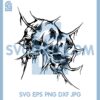 Gothic Skull And Spider Webs Svg, Gothic Skull Svg