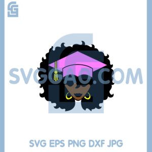 Grad Black Woman SVG, Black girl Svg