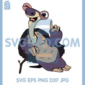 Granny Cute Svg, Abuela De Sid Svg, Ice Age Svg