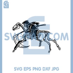 Grim Reaper Riding Horse Svg, Death Horror Svg, Grim And Horse Svg