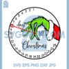 Grinch Countdown Svg, Grinch Hand Holding Ornament Svg