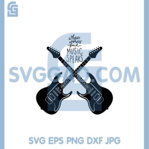 Guitar Music Svg, Guitar Svg, Music Svg, Crossed Guitars Svg