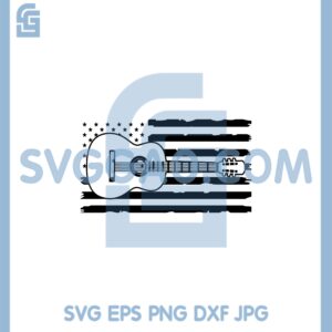 Guitar Music Svg, Usa Flag Svg, Music Svg
