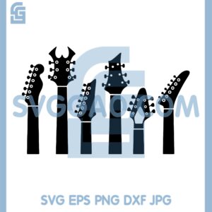 Guitar Svg, I Love The Guitar Svg, Guitar Neck Cuttable Design Svg