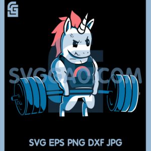 Gym Unicorn Svg, Sport Svg