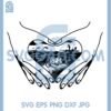 Hands Heart Fisherman Svg, Fisherman Heart Svg, Love Fisherman Svg