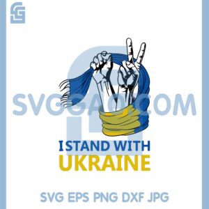 Hands Stand With Ukraine Svg, Love Free Ukraine Svg