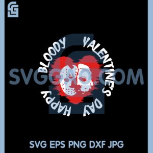 Happy Bloody Valentine's Day Svg, Bloody Valentine Svg, Jason Svg